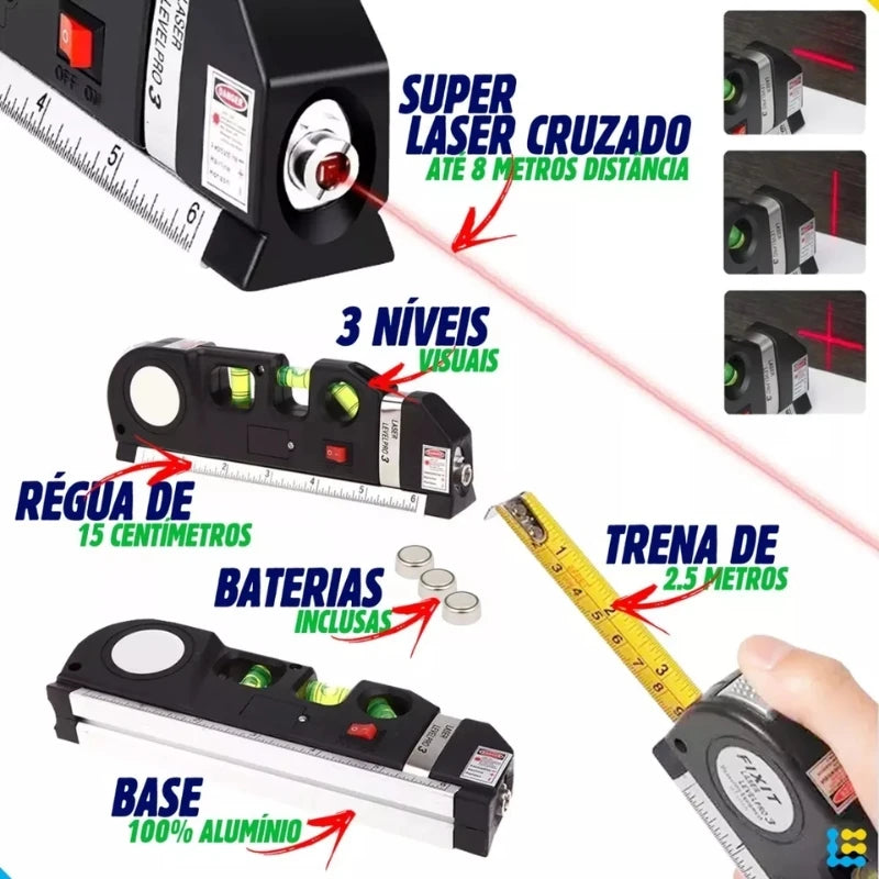 Nivel A Laiser Trena Professional Tool Nivel Level Pro 3