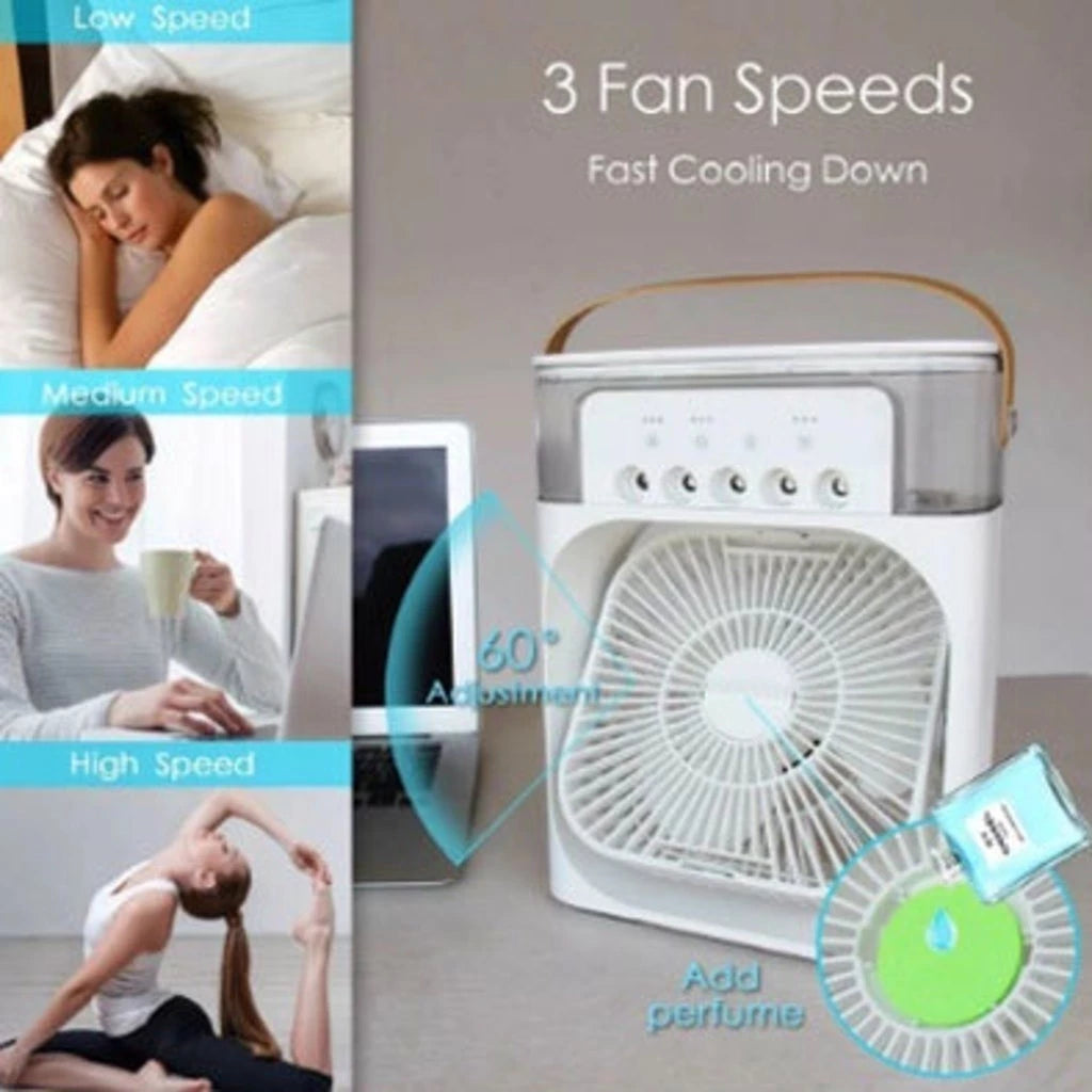 Refrigerador De Ar Ventilador Umidificador Portátil